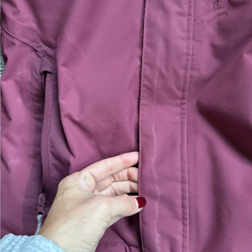 Polarn O. Pyret Rose Maroon Hooded Puffer Jacket